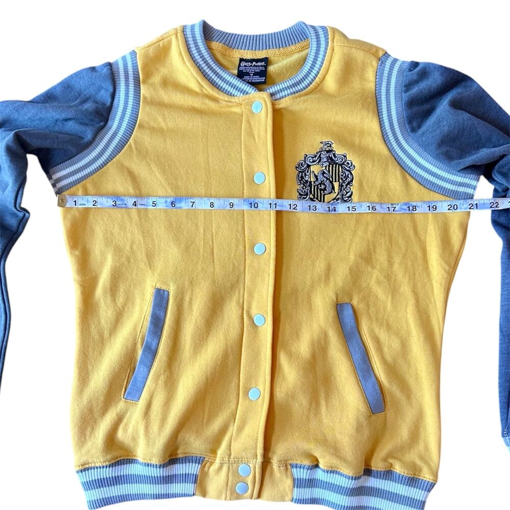 Women’s M Harry Potter Hufflepuff Lightweight Varsity Hogwarts Letterman Jacket - Picture 5 of 10